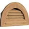 Ekena Millwork Half Round Gable Vent Functional Western Red Cedar Gable Vent w/1" x 4" Flat Trim Frame, 16"W x 08"H GVWHR16X0801SFUWR - alternate 5